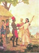 Raja Ravi Varma Bhishma Pledge china oil painting reproduction